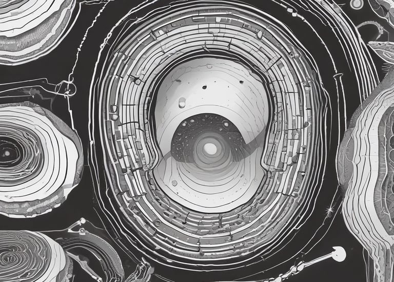 Microscopic view of neurons highlighting genetic markers linked to ALS.