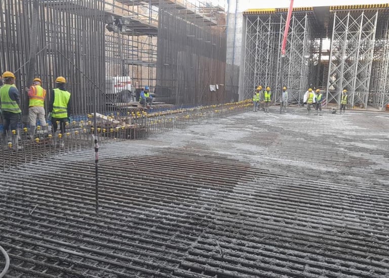 الخرسانة والهيكل الإنشائي