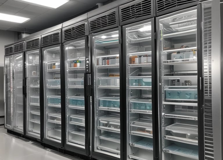 Smiling family enjoying new appliances at home