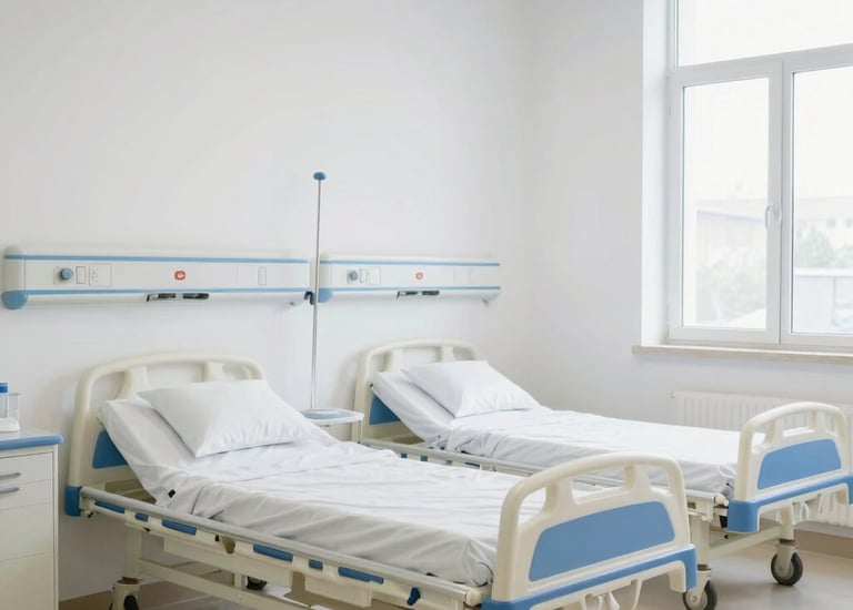 rénovation des finition d'un hôpital