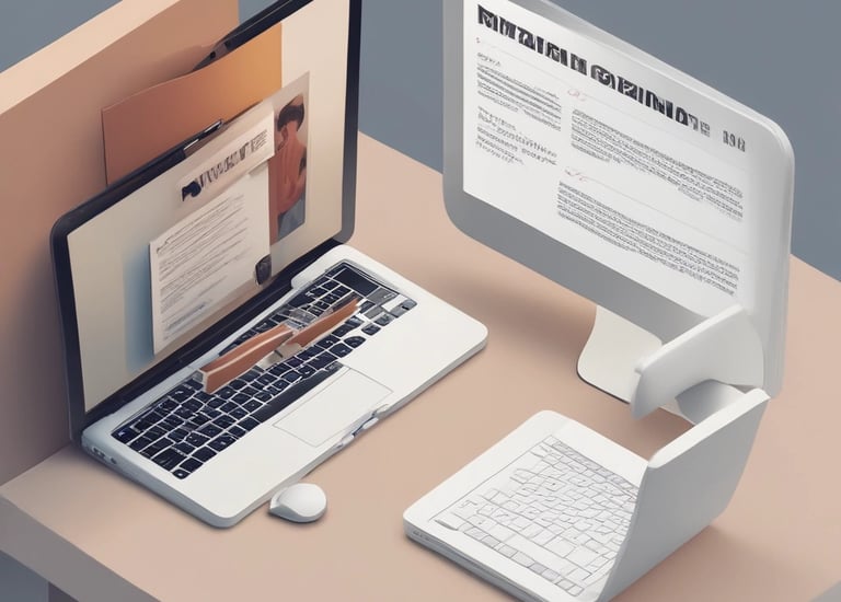 Bright workspace with notes, coffee, and a tablet displaying analytics.