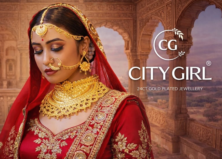 City Girl Jewellery 18K Gold Plated Bridal Jewellery