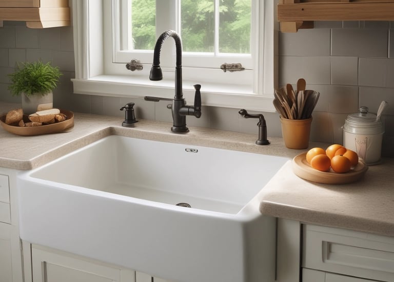 Freshly painted door frame with a handyman's brush resting nearby.