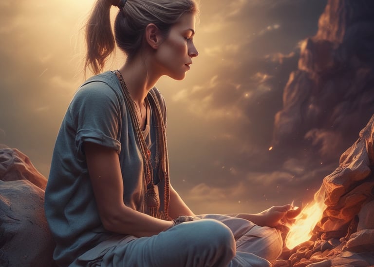 a man riding a skateboard down a street next to tall buildings