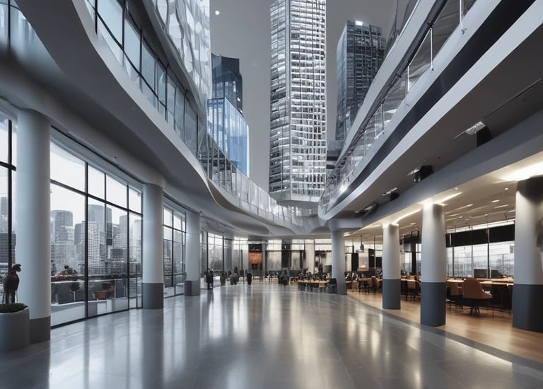 A sprawling mansion with manicured gardens under a clear blue sky.