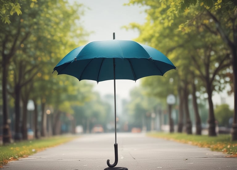 Close-up of a gleaming red sports car hood with a luxury estate blurred in the background.