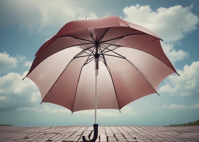 Close-up of a gleaming red sports car hood with a luxury estate blurred in the background.
