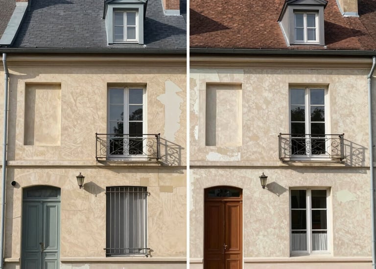 avant/après ravalement de façade
