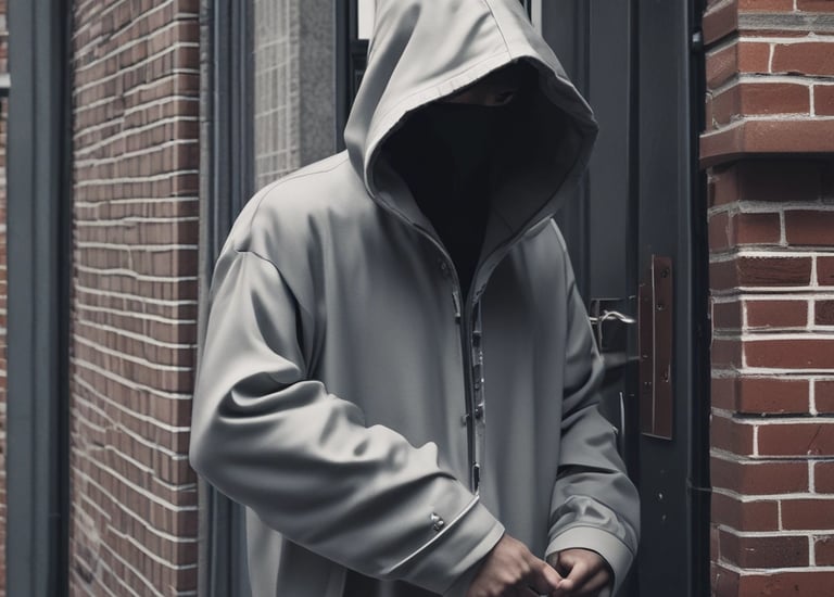 Technician consulting with a homeowner about perimeter security options outdoors