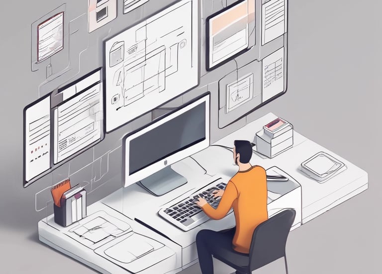 A vibrant social media campaign with engaging posts and high interaction.