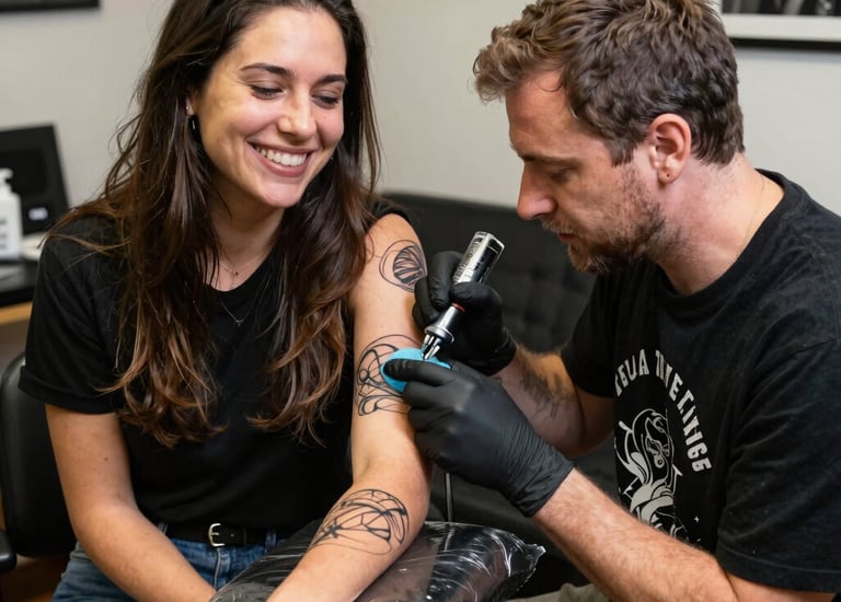 A vibrant community event showcasing tattoo art and cultural expressions.