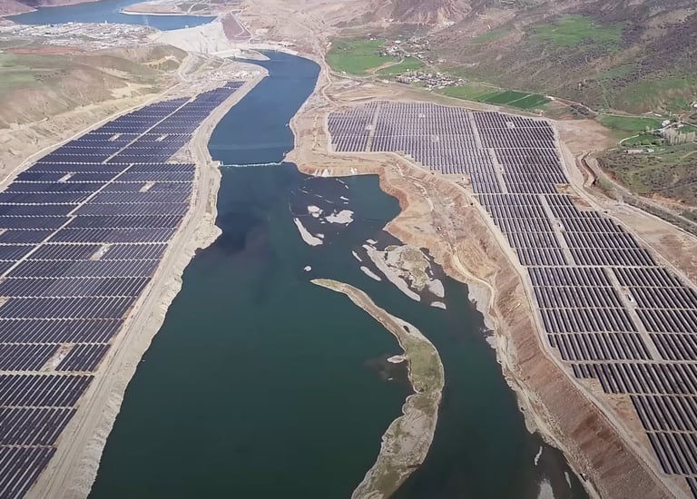 Bingöl Kaleköy HES GES hibrit santrali time-lapse projesi