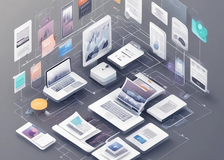 A creative team collaborating over AI-driven marketing strategies on a whiteboard.