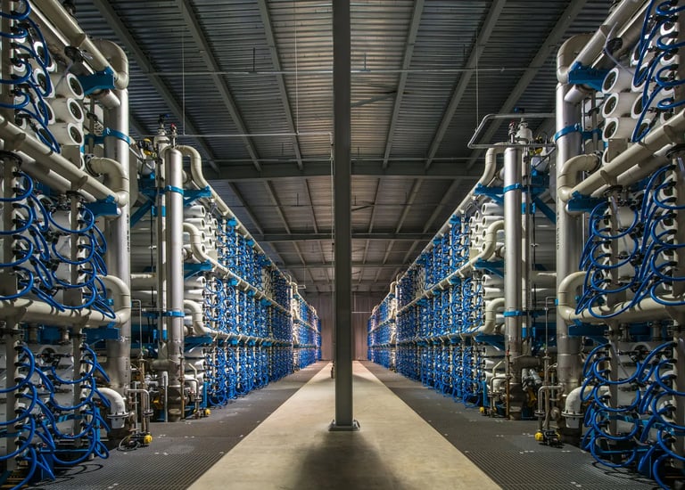 Industrial reverse osmosis setup