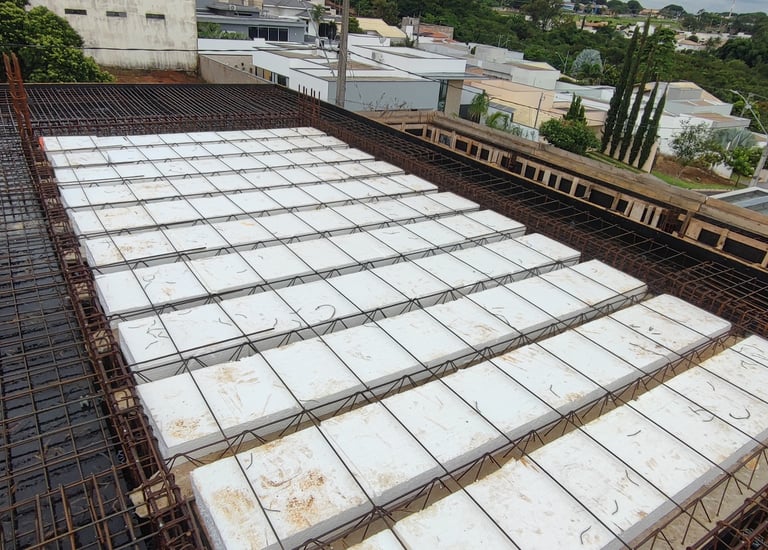 Laje Treliçada + Beiral