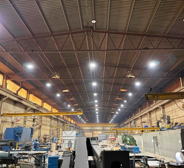 LED lighting and occupancy sensor installation