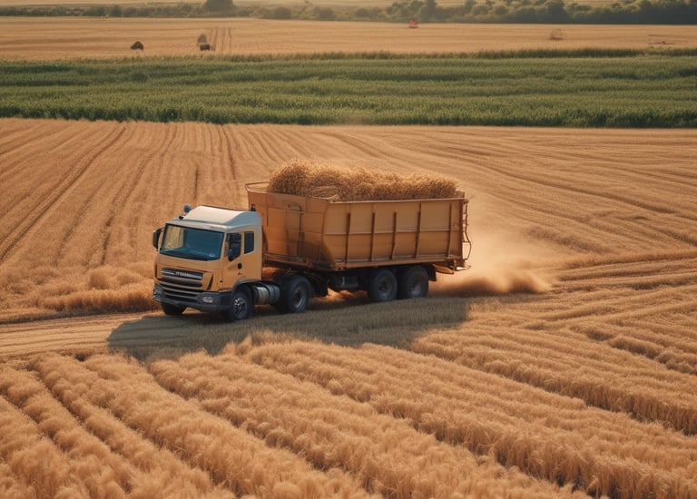 Loading sand onto a truck at a supply site.