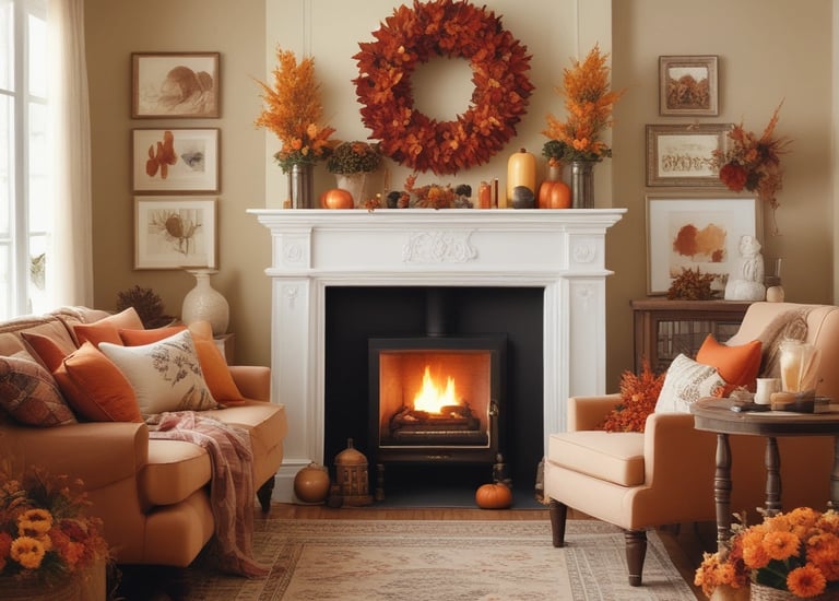 A collection of home decor items.