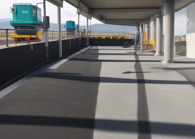 A completed waterproofing project showcasing durability.