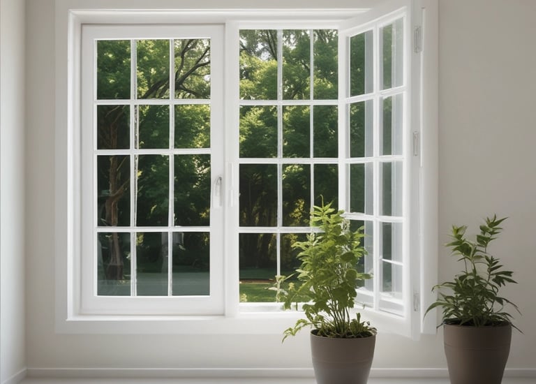 a tall building with many windows next to a clock