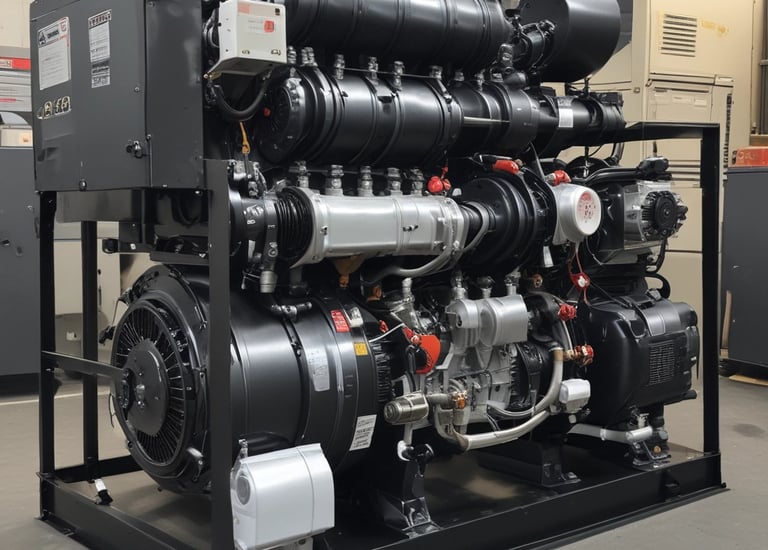 a large engine engine with a large engine