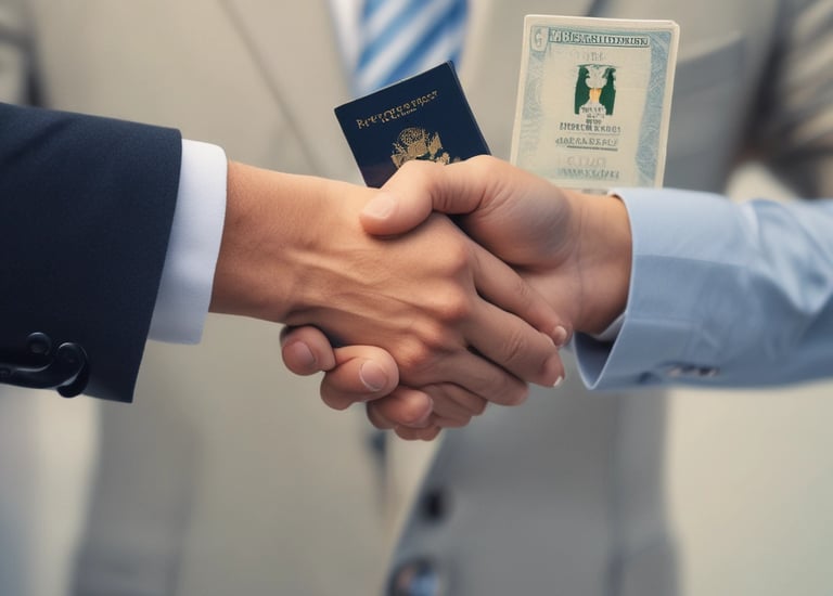 A large brick wall with the word 'BUSINESS' prominently displayed in black letters. The wall is lit by natural daylight, casting gentle shadows along its surface. The ground at the base of the wall has some patches of grass and is bordered by a concrete sidewalk. There are three metal fixtures attached to the lower part of the wall.