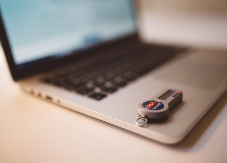 laptop with secure key