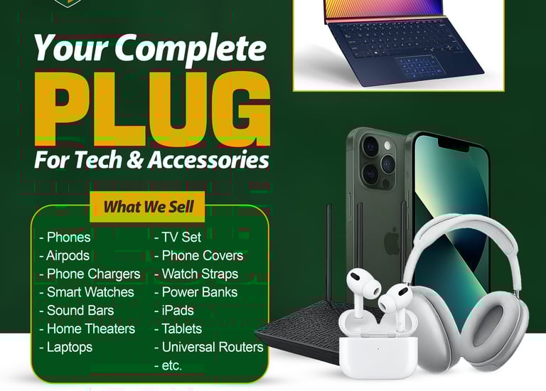 a green and white advertisement for a green and white phone