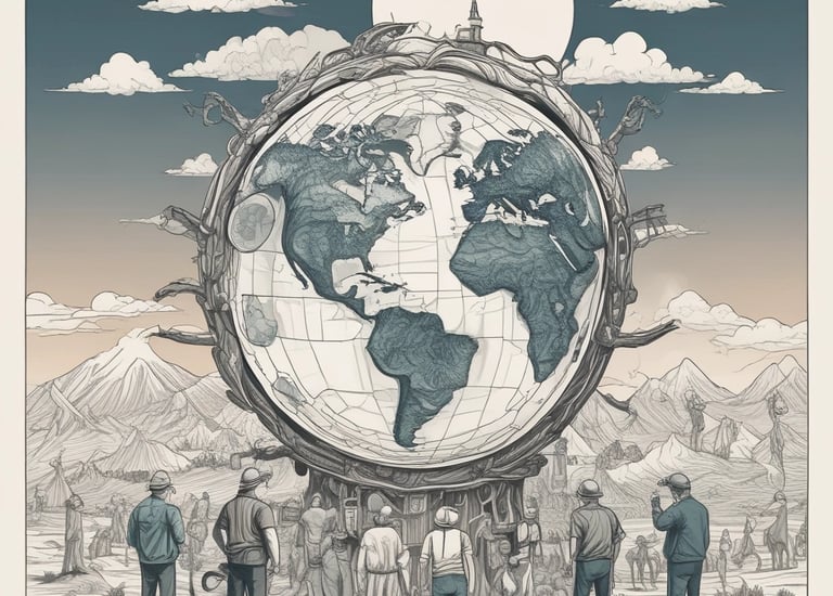 A community member receiving a food basket with gratitude.