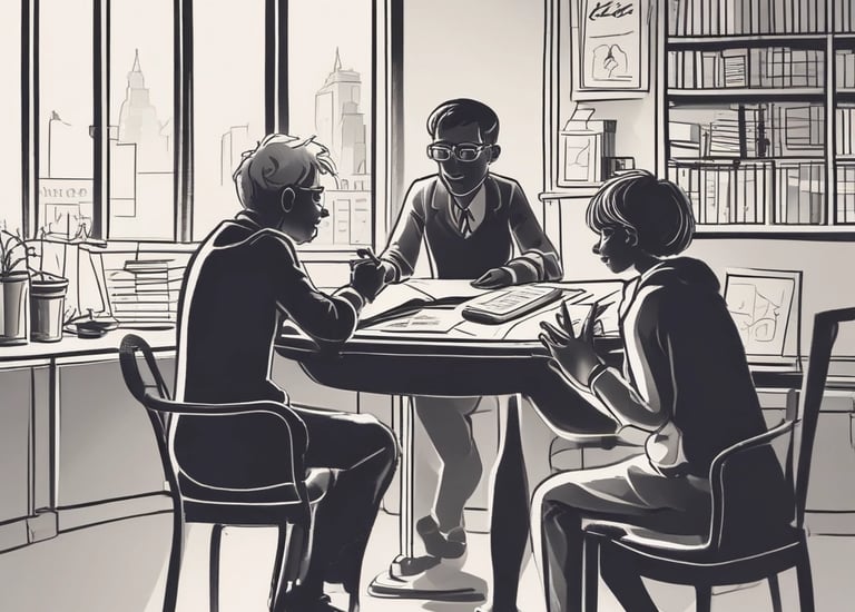 Volunteers sorting food donations at a community center.