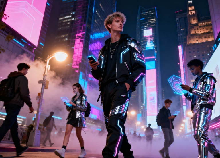 a man and a woman in the future