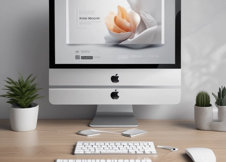 A hand holding a smartphone displaying an Instagram profile grid. The screen features various posts with vibrant colors and text, focusing on motivational content and social media strategies. The background includes leafy plants, adding a natural touch.