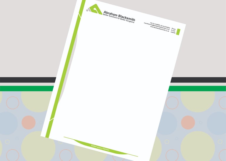 Professional Surgical Letterhead Design  | High-Quality Printing