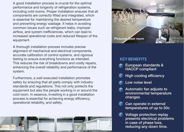 Our Cold Room features