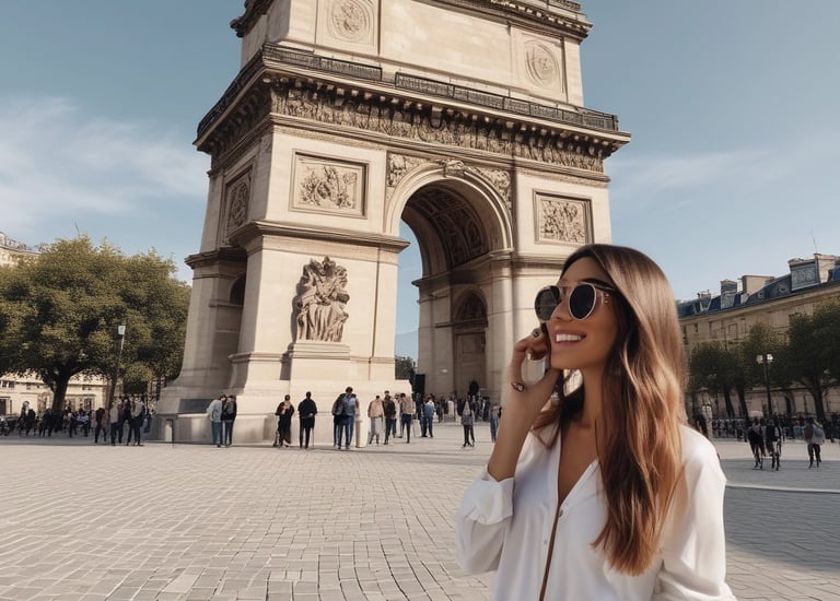 A creative workspace with content creators collaborating on projects.