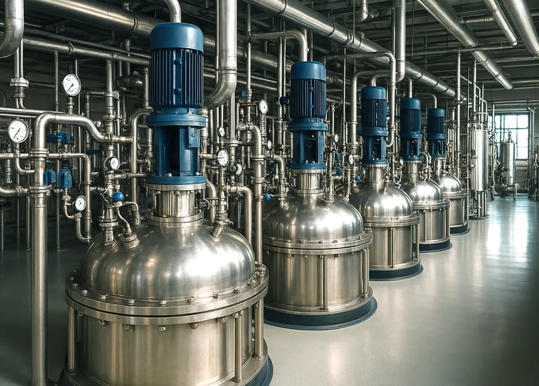 Stainless steel reactors and storage tanks | Equipodia