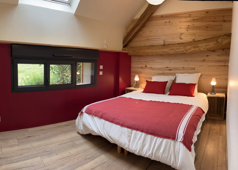 Escale 1695, chambre piste Rouge lit double