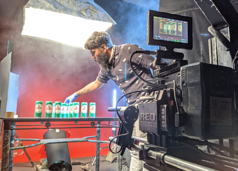 kingfisher ad shoot