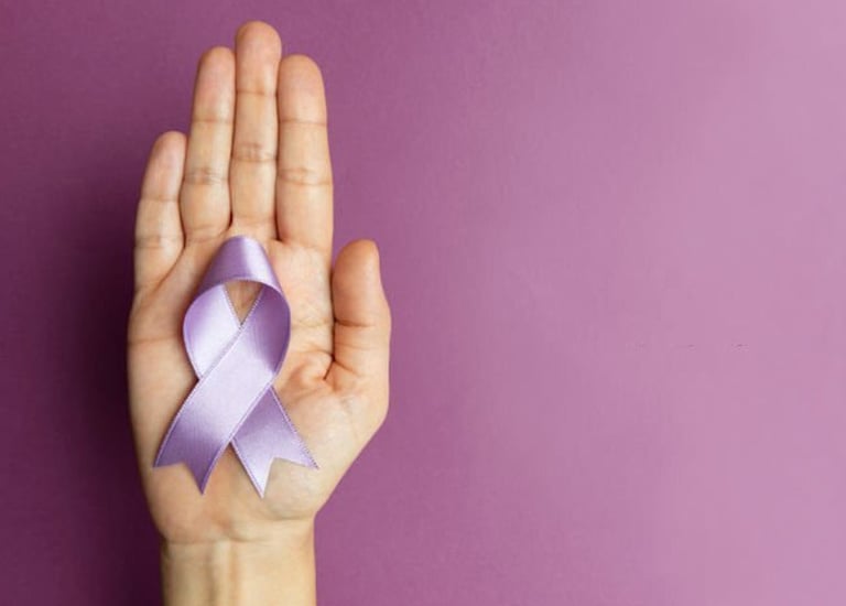 Fiocchetto lilla per i disturbi alimentari