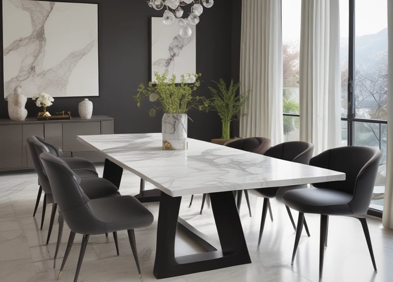 A set of custom-designed chairs highlighting quality craftsmanship.