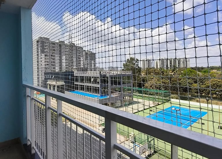 best monkey nets installation in bangalore for child safety