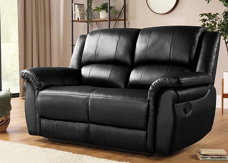 Black-leather-sofa by afsar sofa repair
