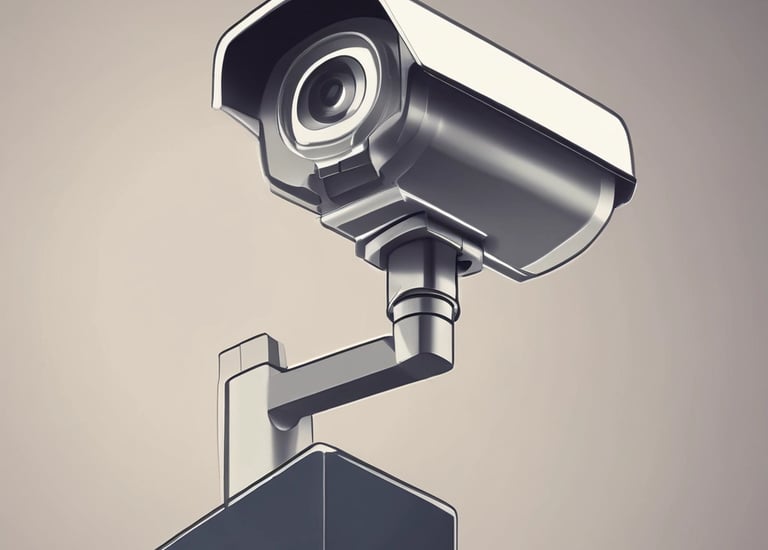 a large building with a flag on top of it