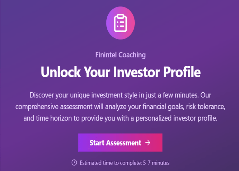 a purple clipboard the words unlock your investor profile