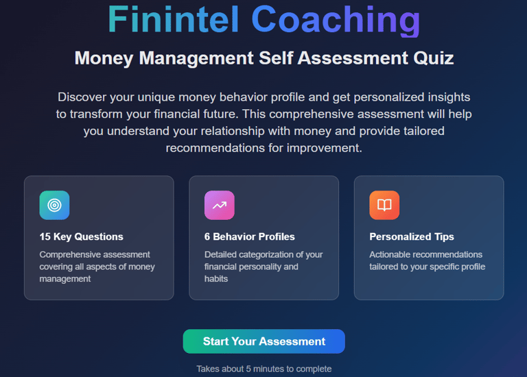 a website page with a few questions to ask if you want to do a quiz