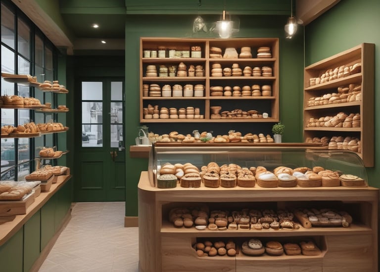 A vibrant retail space that attracts customers with its layout.
