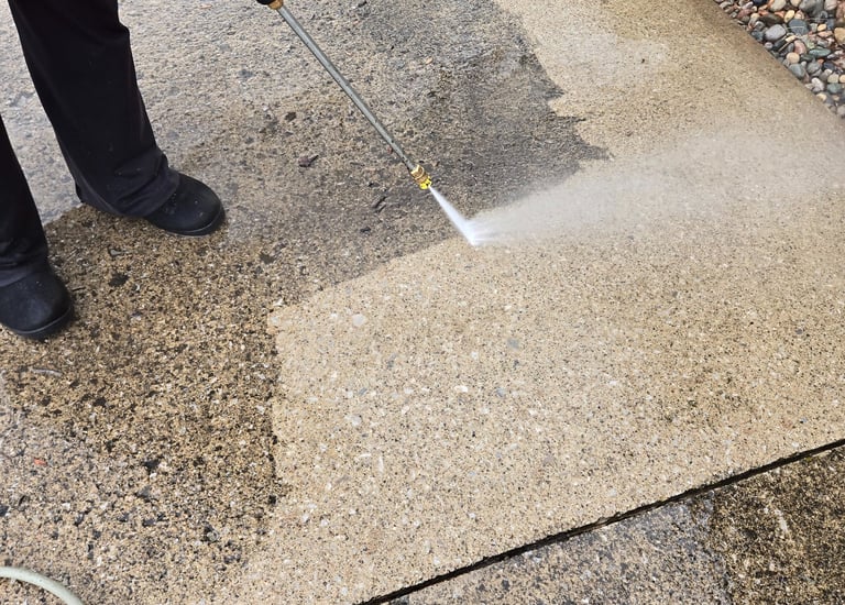 Pressure Washing Concrete