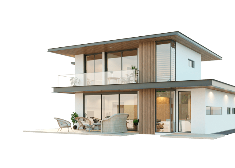 a house with a balcony and a balcony