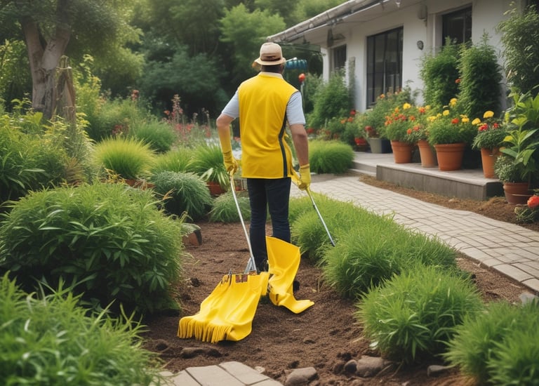 A technician repairing a plumbing issue in a home.