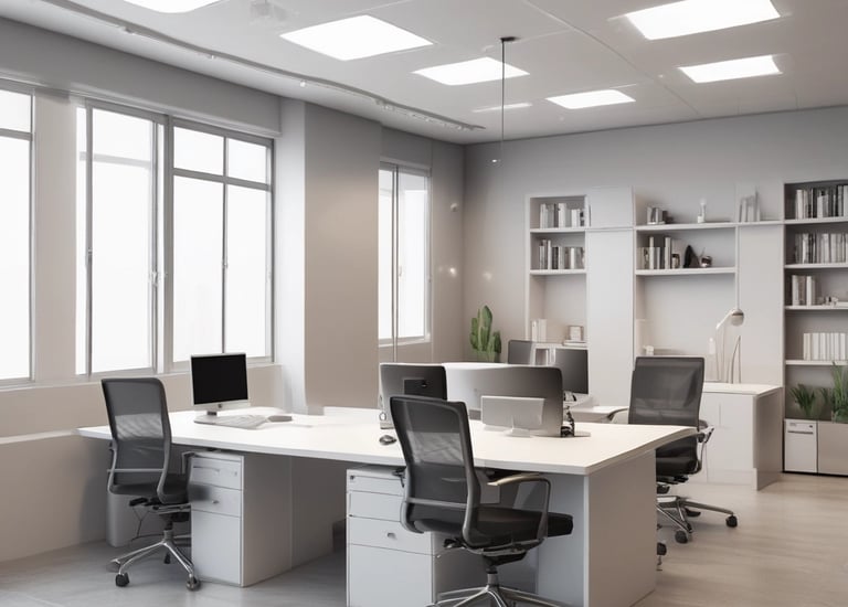 Bright kitchen remodel with white cabinets and soft blue backsplash.